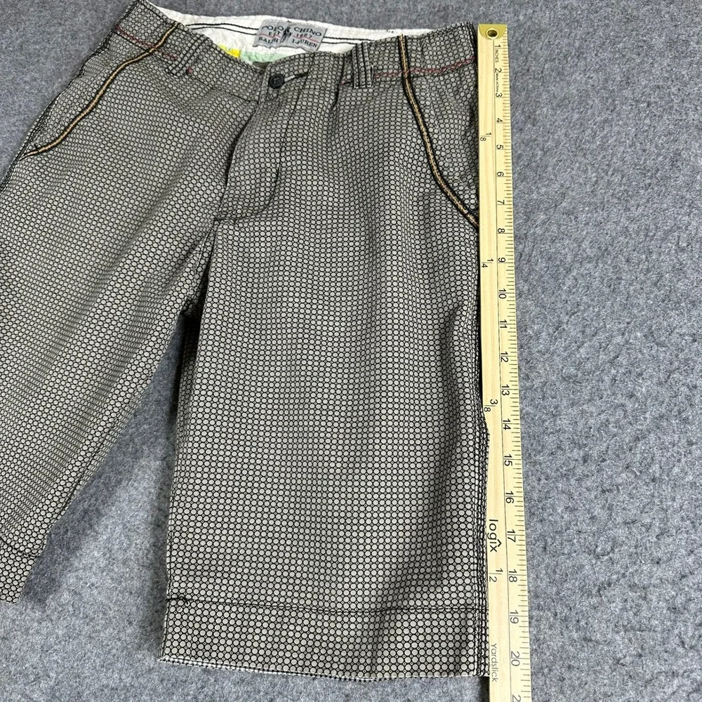 Vintage Polo Chino‎ Ralph Lauren Shorts Men Size 32 Geometric Print Casual